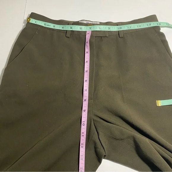 Olive green John Meyer Studios trousers w99 - Picture 4 of 9